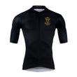 Load image into Gallery viewer, Front of short sleeved mens cycling top with classy wearwell cycling clothing logo