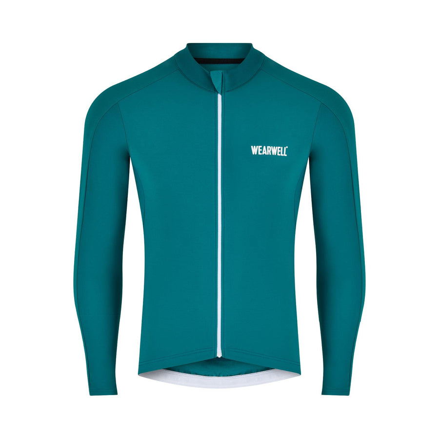 Fenwick Long Sleeve Jersey - Jasper Green - Wearwell Cycle Company