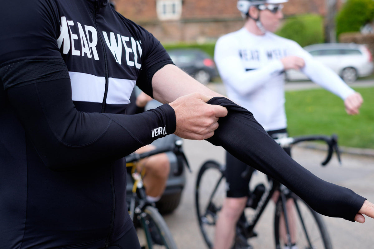 Wearwell Cycling Arm Warmers Revival Collection Black Wearwell