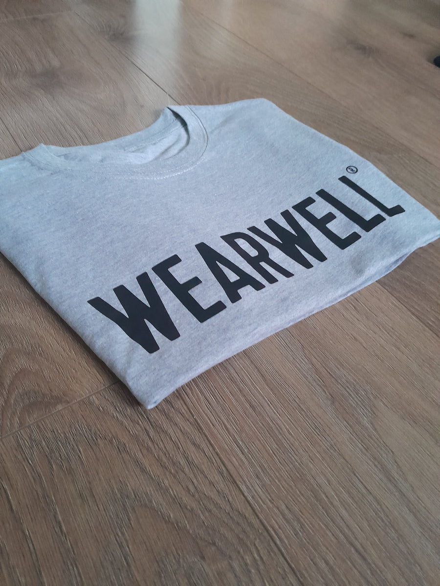 Clubhouse cycling t-shirt in grey cotton for sale from Wearwell