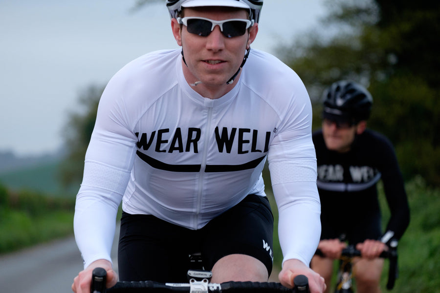 Arm Warmers - Revival Collection | White - Wearwell Cycle Company