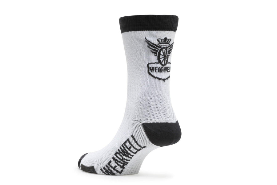 Cycling Socks - Revival Collection | First Edition - White - Socks - Wearwell Cycle Company